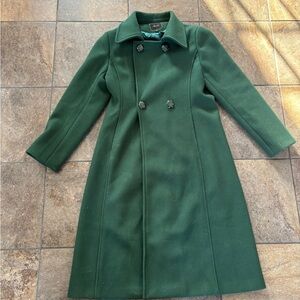 Elegant Dark Green Trench Coat